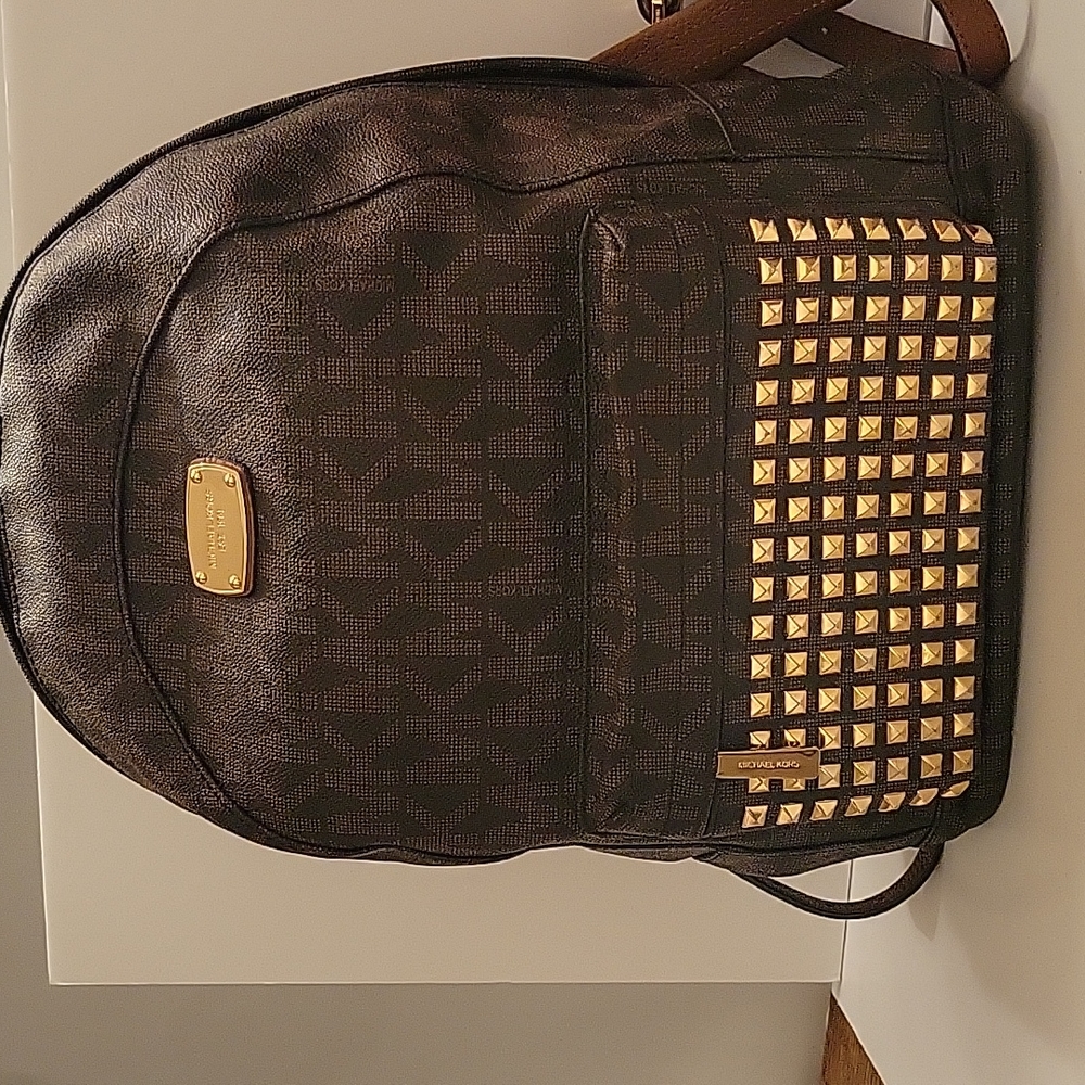 Brown Michael Kors Studded backpack
